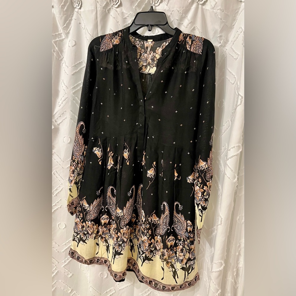 FREE PEOPLE WOMENS DRESS SIZE XS KNEE LENGTH LONG SLEEVES